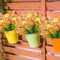 12 Bundles UV-Resistant Artificial Outdoor Flowers – Realistic Fake Plastic Plants for Garden, Porch, Window Box, Hanging Baskets, Home & Wedding Decor (Rose Red)